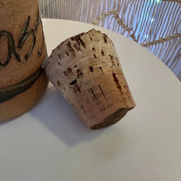 Vintage Pottery Crock with Cork Lid says "Pains in the Ass" made in USA 1980's - Picture 8 of 9